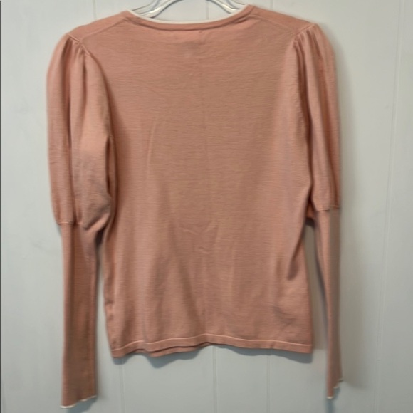 Riley & Rae Pink Puff Sleeve Ribbed Blouse - Picture 5 of 6